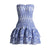 Mini Pleated Sleeveless Dress with Layered End