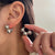 Glossy Ball Stud Earrings for Women