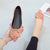 Fab and Glam Metal Decor Pointed Toe Slip-on Flats