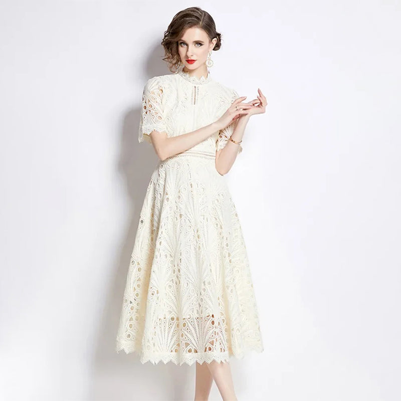 pink lace vintage wedding dress Vintage Pink Strapless Printed Layered Tulle Lace Trim Puffy Wedding D –  PreppyDress main image 1
