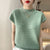 Women's Solid Color O-Neck Summer Tops