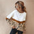 Cozy-Chic Leopard Patchwork Long Sleeve Sweater