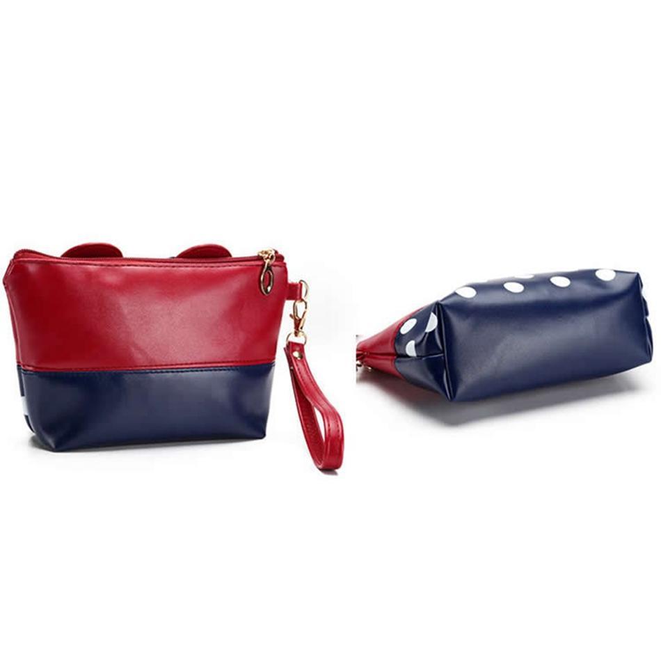 Cute Mouse Polkadot Adorable Cosmetic Bag Boots N Bags Heaven