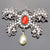 Exquisite Pearl and Rhinestone Studded Enamel Brooches Pin