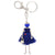 Handmade Tassel Fashionista Dress Keychain Dolls