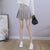 High Waist Plaid Pleated Mini Skirt With Zipper