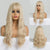 Lustrous Bluish Gray Trend Wavy Hair Wigs with Bangs