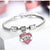 Nurse Love And Heart Crystal Charm Pendant Bracelet