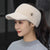 Ponytail Top Knitted Faux Fur Winter Visor Hats with Bee Charm