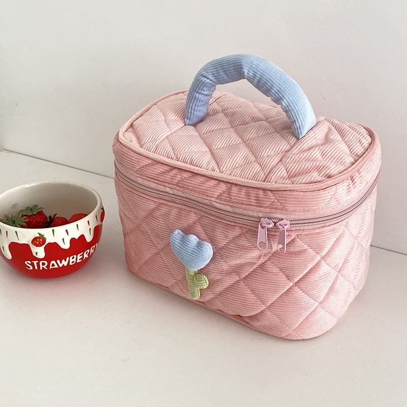 Portable Tulip Flower Cosmetic and Travel Make-up Pouch Bags – Boots N Bags Heaven