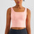 Flattering Sleeveless Square Collar Sports Fitness Workout Crop Tops