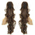 Realistic Party Fashion Long Straight and Curly Claw Clip-in Ponytail Hair Wig Extension