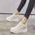 Comfy and Fancy Genuine Leather 8cm Platform Sneakers