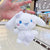 Cute and Fuzzy Plush Bunnies Pendant Keychains