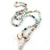 Vintage Western-style Natural Stone Beads Horn Pendant Necklace