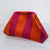 Colorblock Striped Clutch Bag with Textured Knit Finish