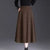 Classic High-Rise Pleated Midi Skirt for Fall and Winter