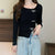 Casual Ruffled Bow-Accent Long Sleeve Sweater for Women