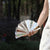 Solid Color Fan-Shaped Mini Clutch with Shiny Finish