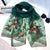 Women's Flower Embroidered Shawl Scarf for Elegant Style