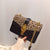 Leopard Print Crossbody Bag with Gold Chain Strap for Women