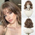 Voluminous Wavy Bob Hair Extension Wigs with Chic Bangs