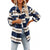 Classic Plaid Button-Down Long Sleeve Shirts for Women