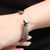 Stainless Steel Double Heart-Shaped Cuff Bangle Bracelets