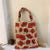 Vintage-style Mini Tote Bag with Beautiful Floral Design