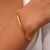 Double-Layered Cross-Opening Cuff Bangles Bracelets for Women