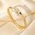 Fierce Snake Head Rhinestone Adorn Bangle Bracelets