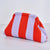 Colorblock Striped Clutch Bag with Textured Knit Finish
