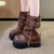 Women's Gothic Chic Fashion Belt Buckle High Platform Boots