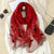 Women's Flower Embroidered Shawl Scarf for Elegant Style
