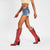 Rhinestone-Embellished Flame Pattern Knee-High Heeled Boots