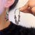 Delicate Metallic Sequin Long Statement Dangling Earrings