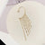 Women's Long Chain Tassel Ear Cartilage Cuff Earrings