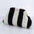 Colorblock Striped Clutch Bag with Textured Knit Finish