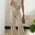 Sleeveless Crop Top with Floral Cutwork Embroidery and Wide Leg Trouser