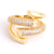 Modern Fashion Women's Irregular Shape Cubic Zircon Rings
