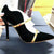 Classic Double Strap Stiletto Heel Pointed Toe Pumps Shoes