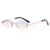 High Style Rimless Cut Edge Sunglasses for Any Occasion