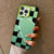 Matching Couple Checkered Love Heart Phone Case for iPhone