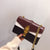 Leopard Print Crossbody Bag with Gold Chain Strap for Women