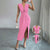 Flattering Women's Deep V-Neck Sleeveless Midi Dress with Slit