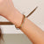 Double-Layered Cross-Opening Cuff Bangles Bracelets for Women