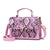 Snake Pattern Crossbody Shoulder Messenger Bag for Women