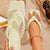 Everyday Elegance Braided Strap Design and Clear Heeled Sandals
