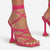 Women's Strappy Lace-Up High Heel Sandals with Square Toe Elegance