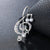 Elegant Rhinestones and Pearl Adorned Musical Signs Brooch Pins